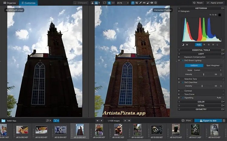 DxO Optics Pro Descargar Gratis