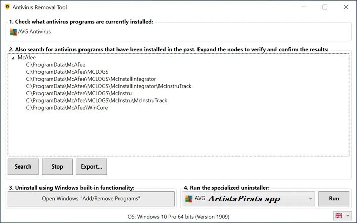 Antivirus Removal Tool Full Español