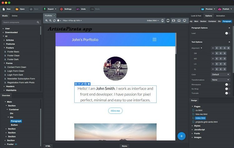 Bootstrap Studio Descargar Gratis