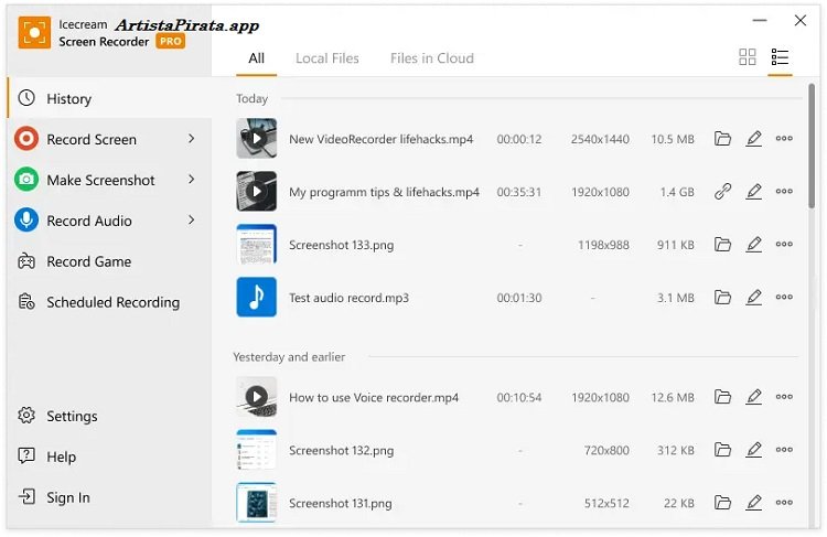 Icecream Screen Recorder Pro Full Español