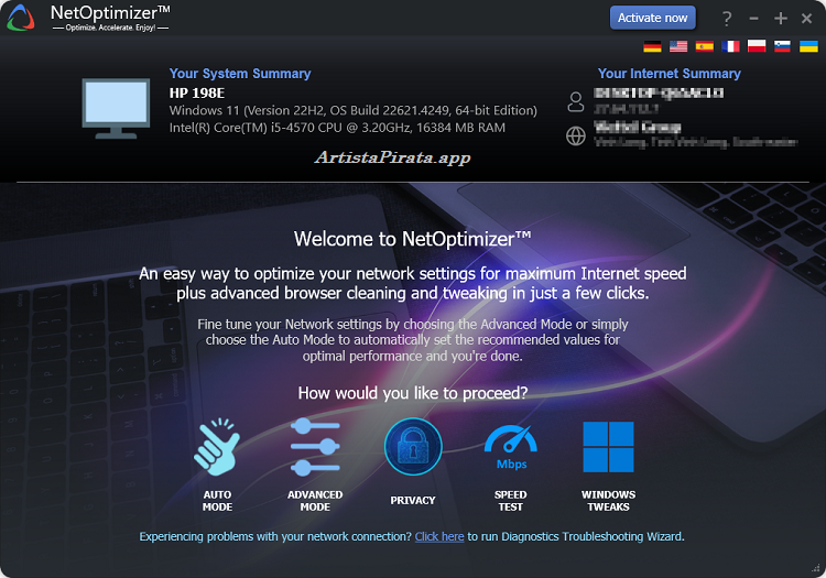 NetOptimizer Portable Full Español