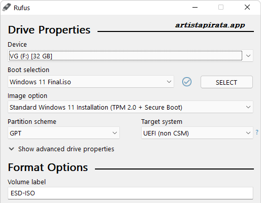 Rufus 2025 Para Windows