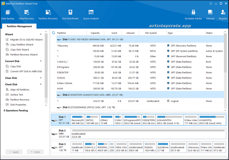 MiniTool Partition Wizard 2026 Portable