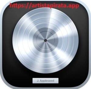 Interfaz principal de Logic Pro X en macOS 2025 con descarga completa