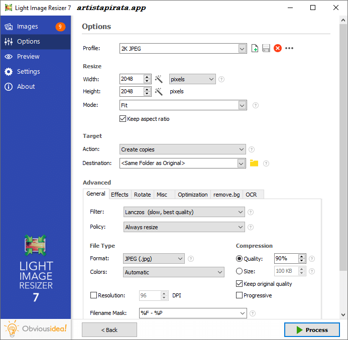 Light Image Resizer Full Activado Español