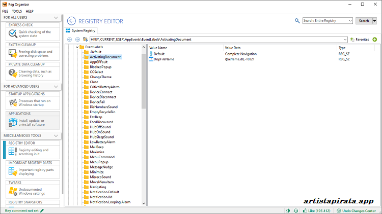 Reg Organizer Descargar Gratis