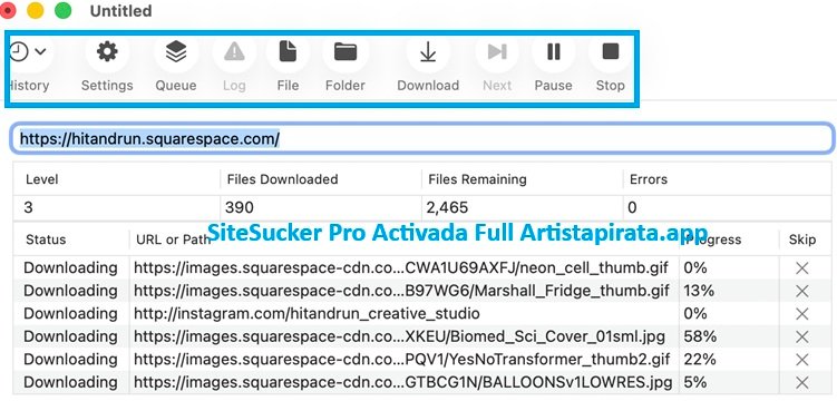 Configuración avanzada de SiteSucker Pro para macOS Full Activada Version Espanol