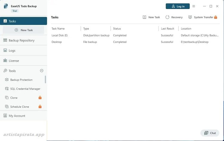 EaseUS Todo Backup Preactivado Español