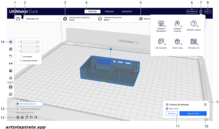Ultimaker Cura Preactivado Español