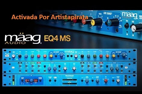 Ecualizador Mäag Audio EQ4 en DAW mostrando realce de agudos y control de graves SUB 10 Hz