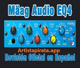 Interfaz del plugin Mäag Audio EQ4 Full Espanol Para con Air Band y controles de seis bandas para mezcla y mastering