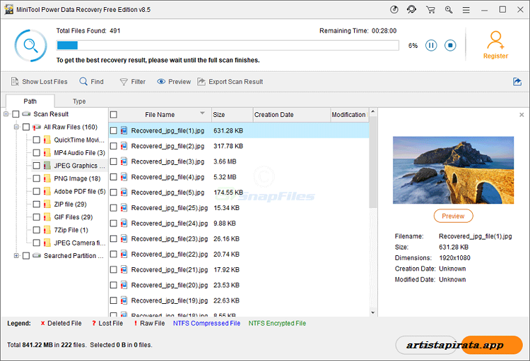 MiniTool Power Data Recovery Full Espanol