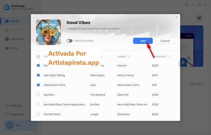 Descargar DeeKeep Deezer Music Converter última versión 3.2.2