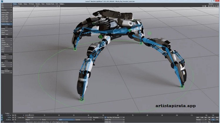 NewTek LightWave 3D Modeling interface