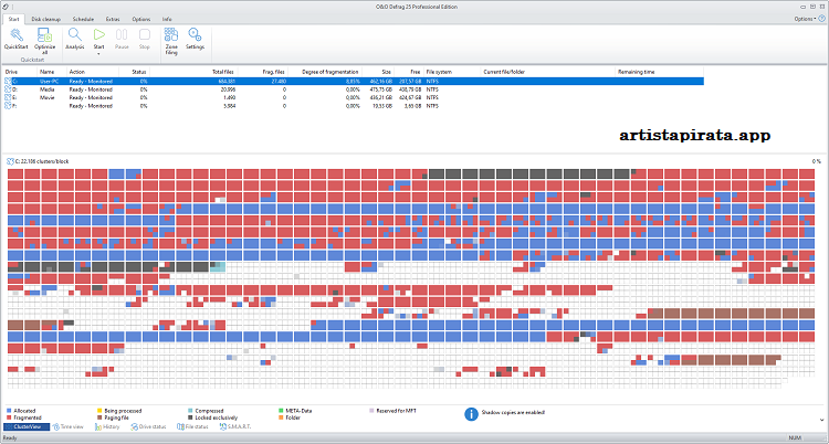 O&O Defrag Pro Free Edition