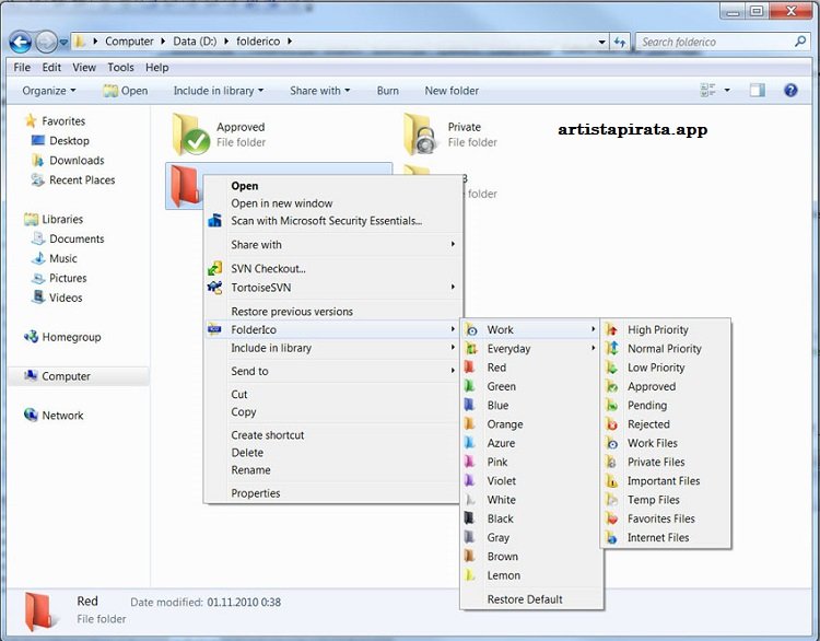 Teorex FolderIco Descargar Free
