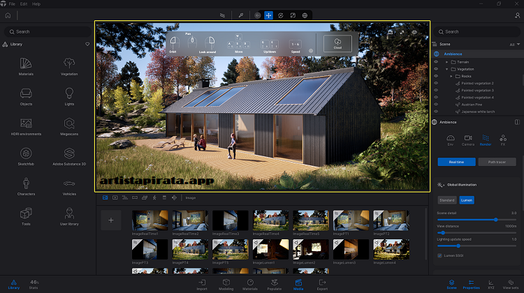 Download Twinmotion Free Interfaz