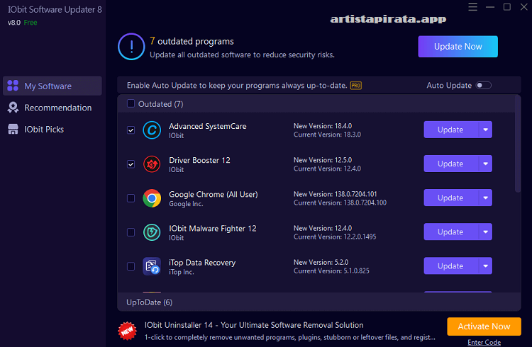 IObit Software Updater Free Download