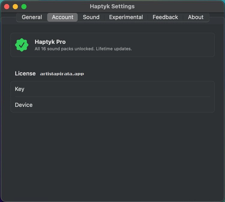 Haptyk macOS Free Download