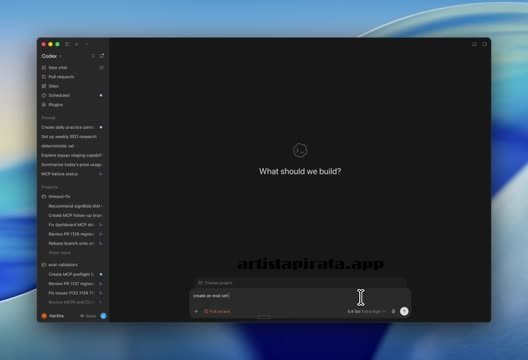 Interfaz web de oqoqo para evaluar agentes de inteligencia artificial y analizar benchmarks de tareas reales